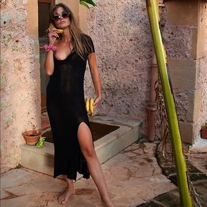 FP Beach one love sweater midi dress small